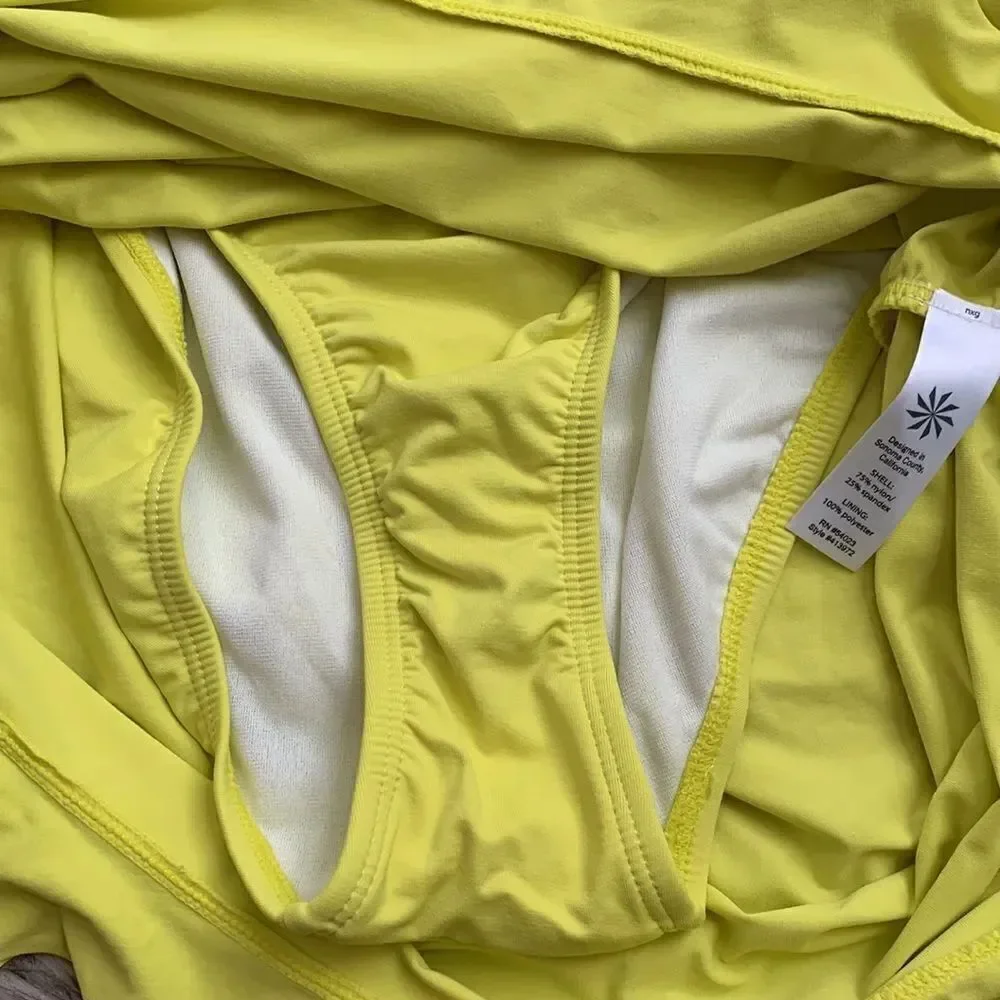 Athleta Swimdress Swimsuit Swimwear Bathing Suit YELLOW RARE! 🔥